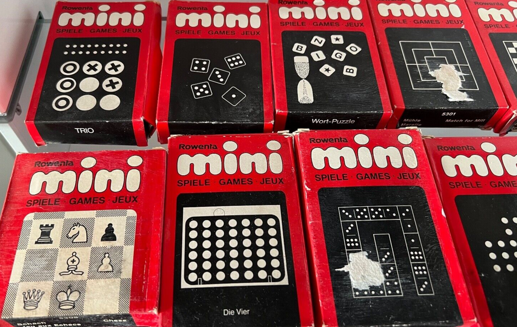 Rowenta Mini Jeux Echecs Saab Avec Étuis Complets à Collectionner 11 Pièces
