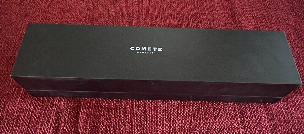 🔴 COMETE scatola bracciale braccialetto legno con espositore orlato 26x6 h 5 cm