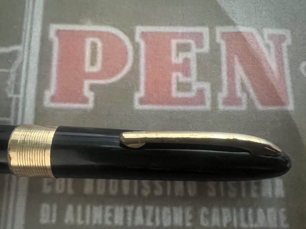 Pen Co Stylo-Plume Stylo à Plume de Diamant Or 14 KT Vintage Penco D