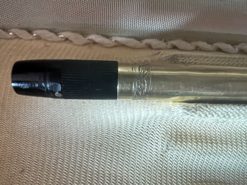 🔴 ANGLO AMER penna stilografica retrattile pennino ORO funziona vintage B