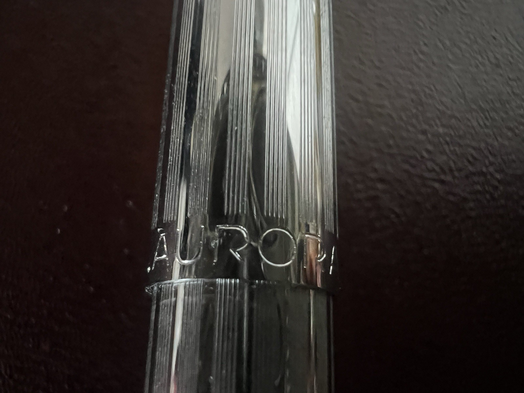 Aurora Stylo-Plume Sphère 98 Chrome Spline Bit Écrit L'Italien Vintage