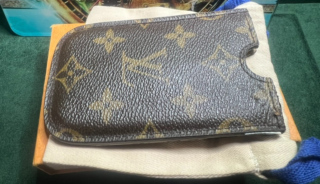 🔴 LOUIS VUITTON porta carte credito Monogram con codice ORIGINALE vintage 2007