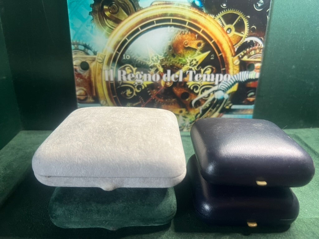 🔴 Scatole gioielli ciondoli orecchini gemelli astucci lotto 4 Pz vintage