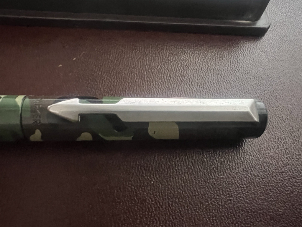 🔴 PARKER penna sfera roller VECTOR camuflage mimetica MILITARE scrive vintage
