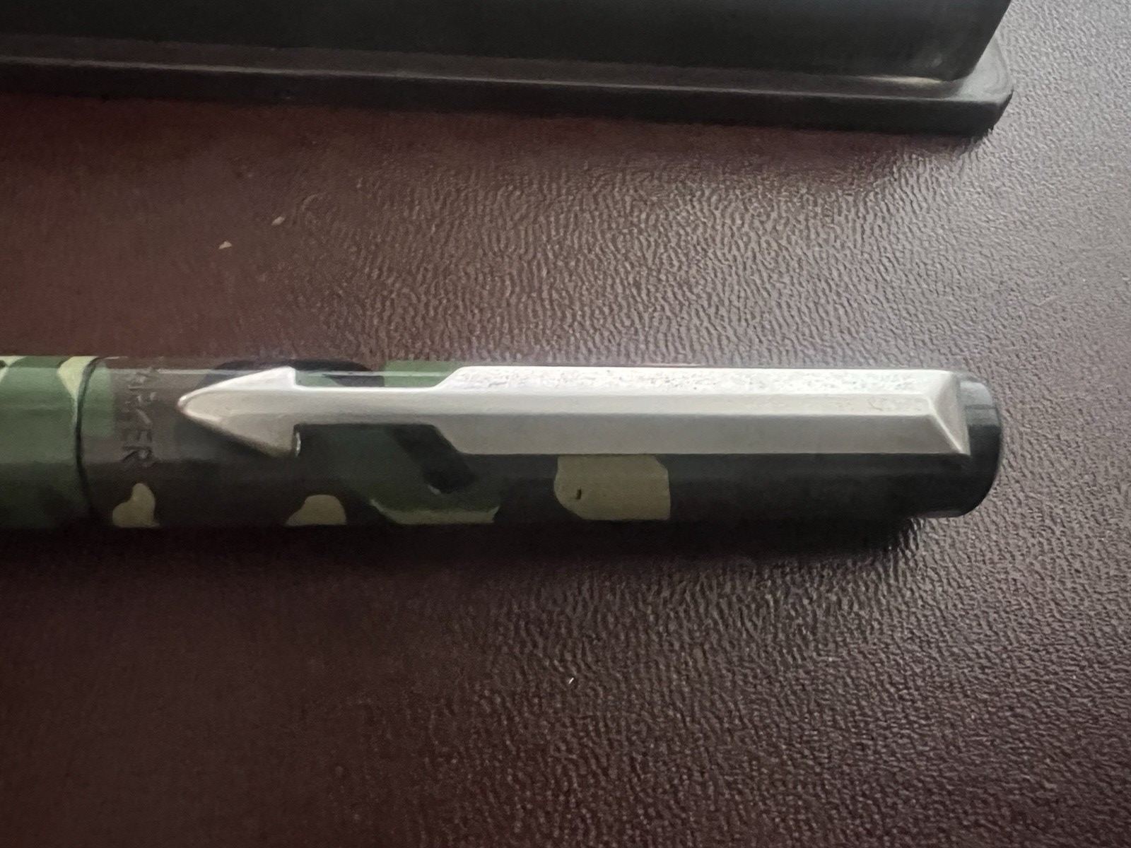 🔴 PARKER penna sfera roller VECTOR camuflage mimetica MILITARE scrive vintage