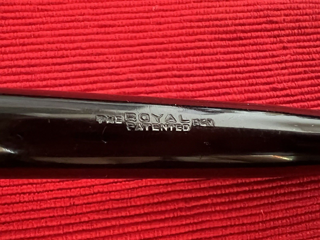 The Royal Pen Stylo-Plume Stylo à Plume Celluloid à Bouton Écrit Vintage