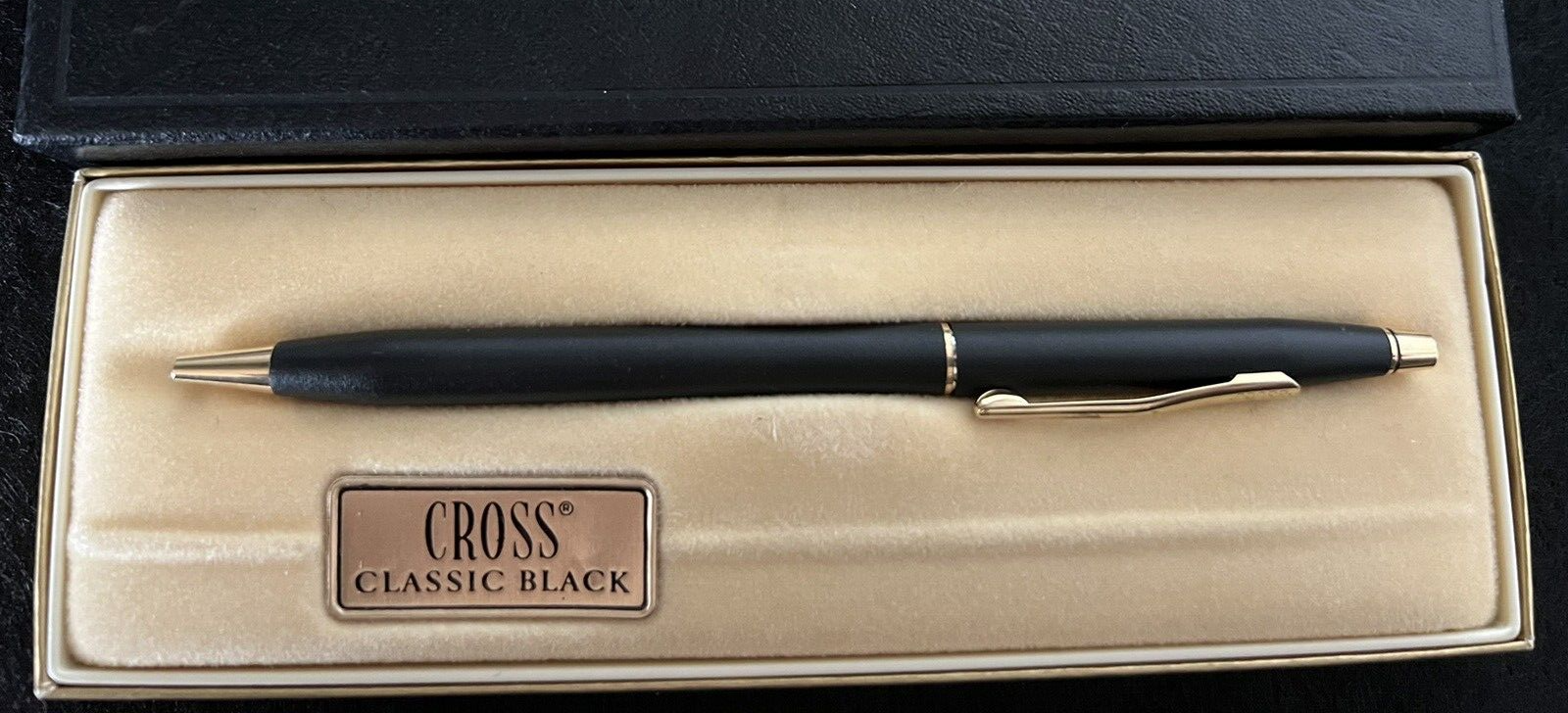 Cross Stylo-Plume Sphère Laque Noire Classique 2502 Écrit Boîte Livret Rétro C