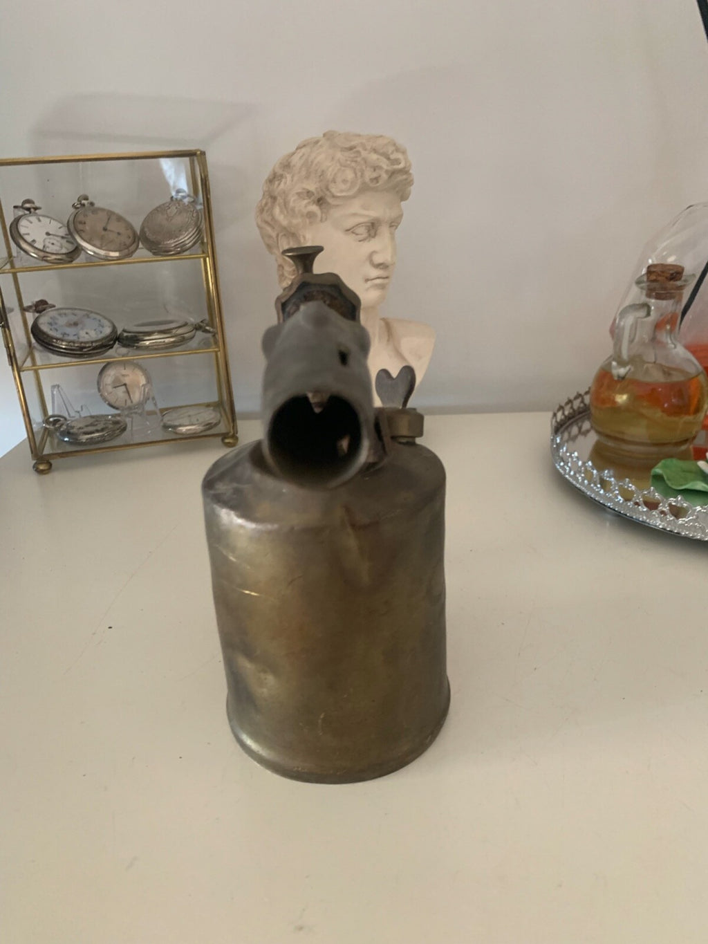 🔴 Vintage Collectible Blacksmith Metal Blowtorch 