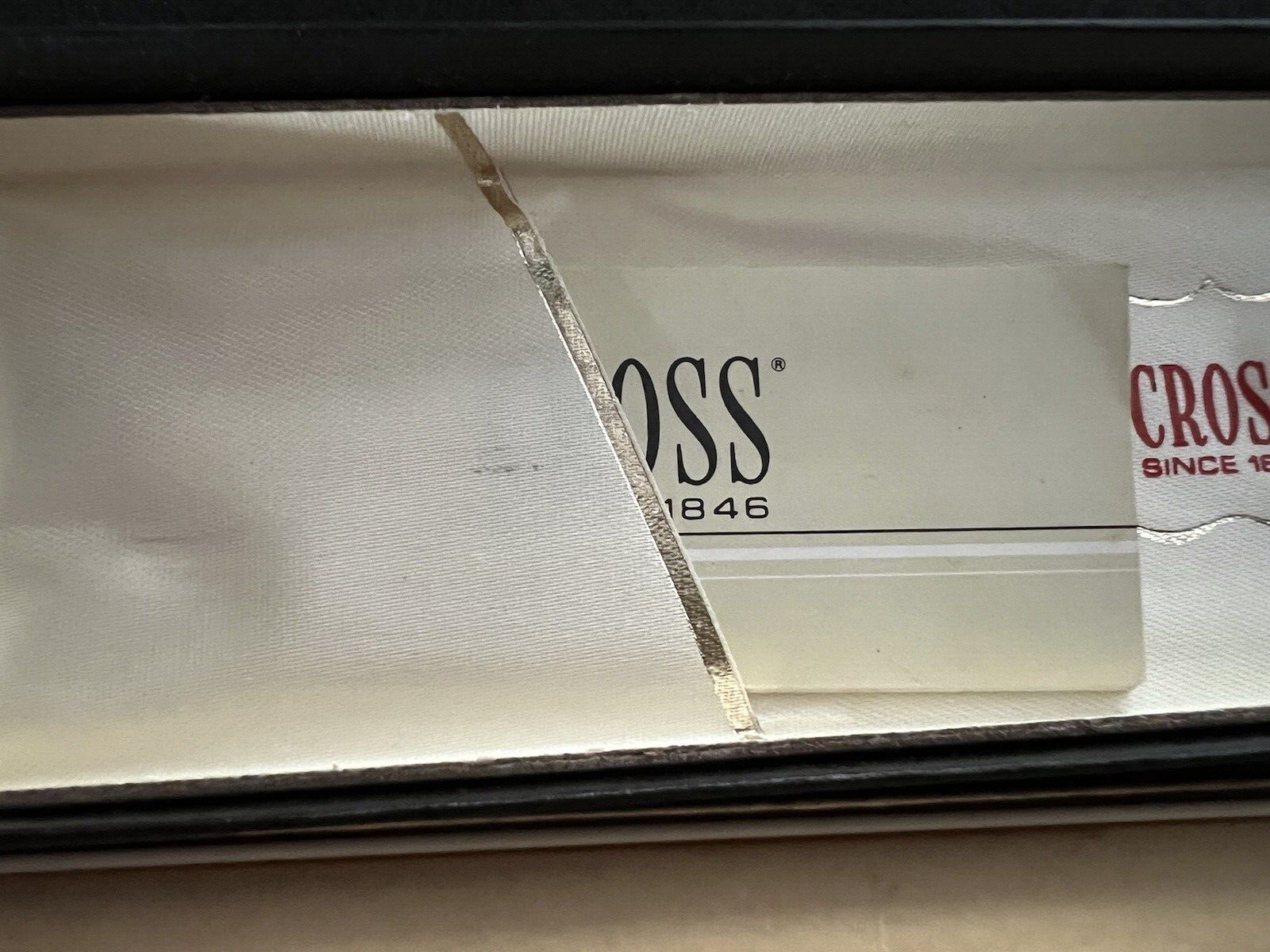 🔴 CROSS penna sfera lacca nera classica 2502 scrive scatola libretto vintage C