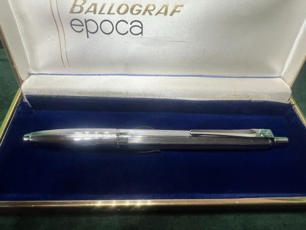 Ballograf Pen Sphere Classic Chrome Button Snap 10 
