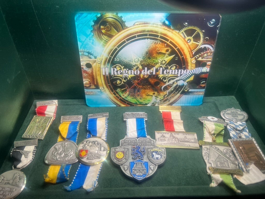 🔴 Medaglie MILITARI al merito metallo nastri vintage LOTTO n.13