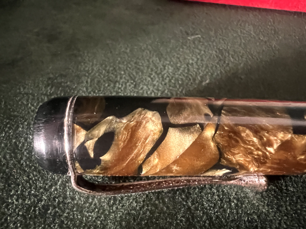 Universal Stylo-Plume Stylo à Plume Celluloid Avec Bouton Écrit Vintage 1940