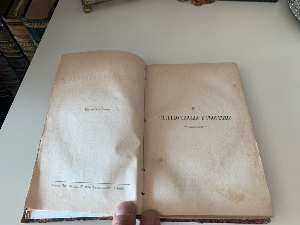 🔴 Book CATULLUS TIBULLUS AND PROPERTIUS Vannucci selected poems ancient 1880 