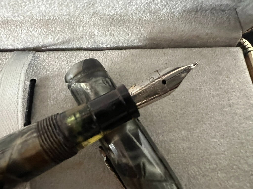 Do Write Stylo-Plume Stylo à Plume Marbré À Piston Écrit Antique