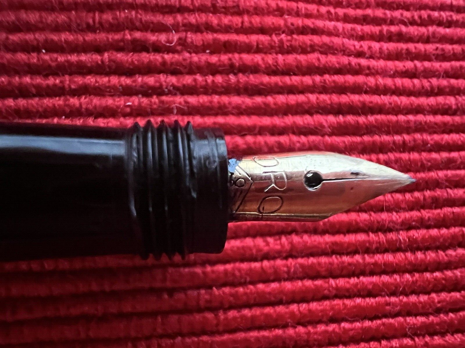 🔴 MA GUS P.O penna stilografica placcata pennino ORO da riparare