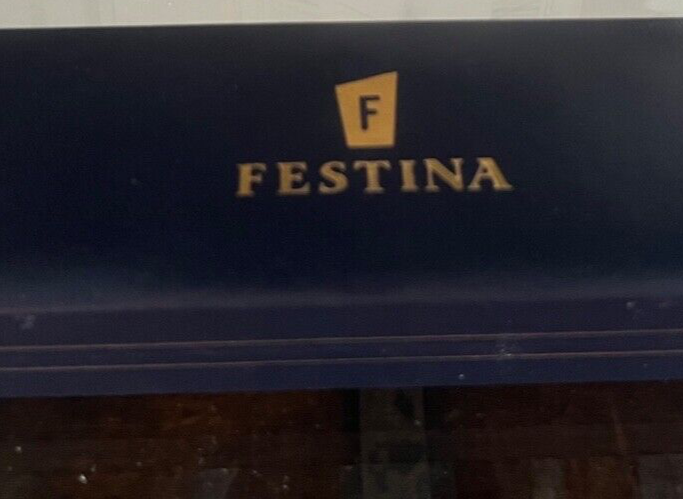 🔴 FESTINA box scatola orologio argento F6870/1 cinturino pelle custodia