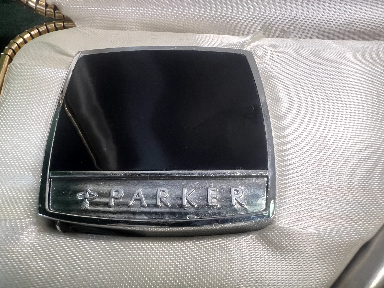 🔴 PARKER penna sfera cromata CON METRO lacca garanzia ed astuccio