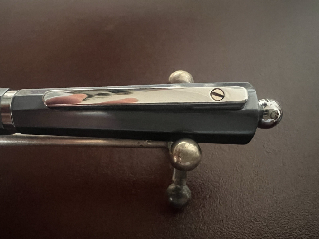 🔴 GIULIANO MAZZUOLI penna sfera Moka metallo grigio iridescente 1 modello