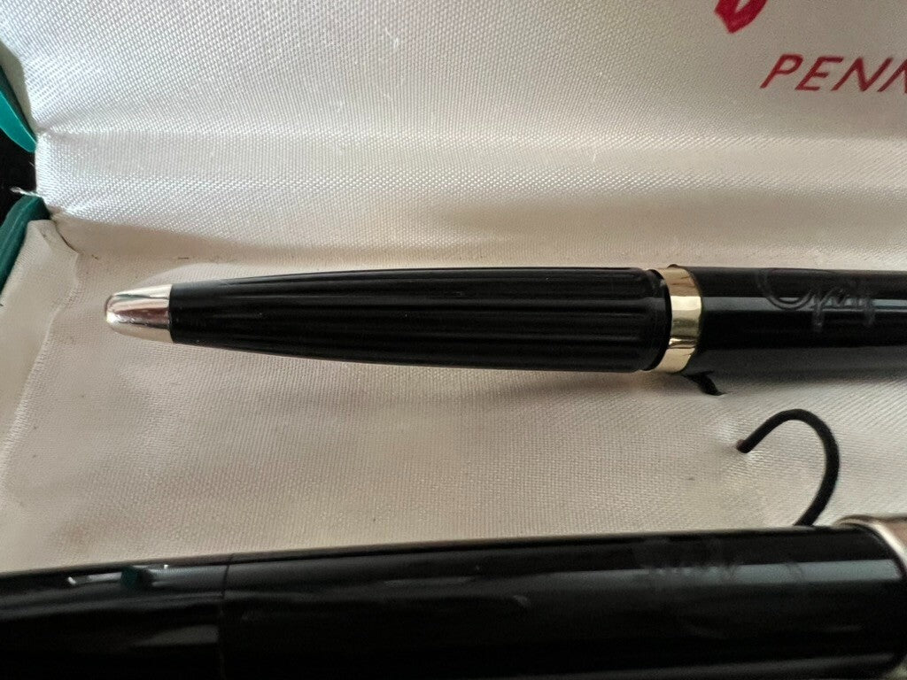 🔴 GOLF Deluxe Kolben- und Kugelschreiber mit Vintage-Etui 