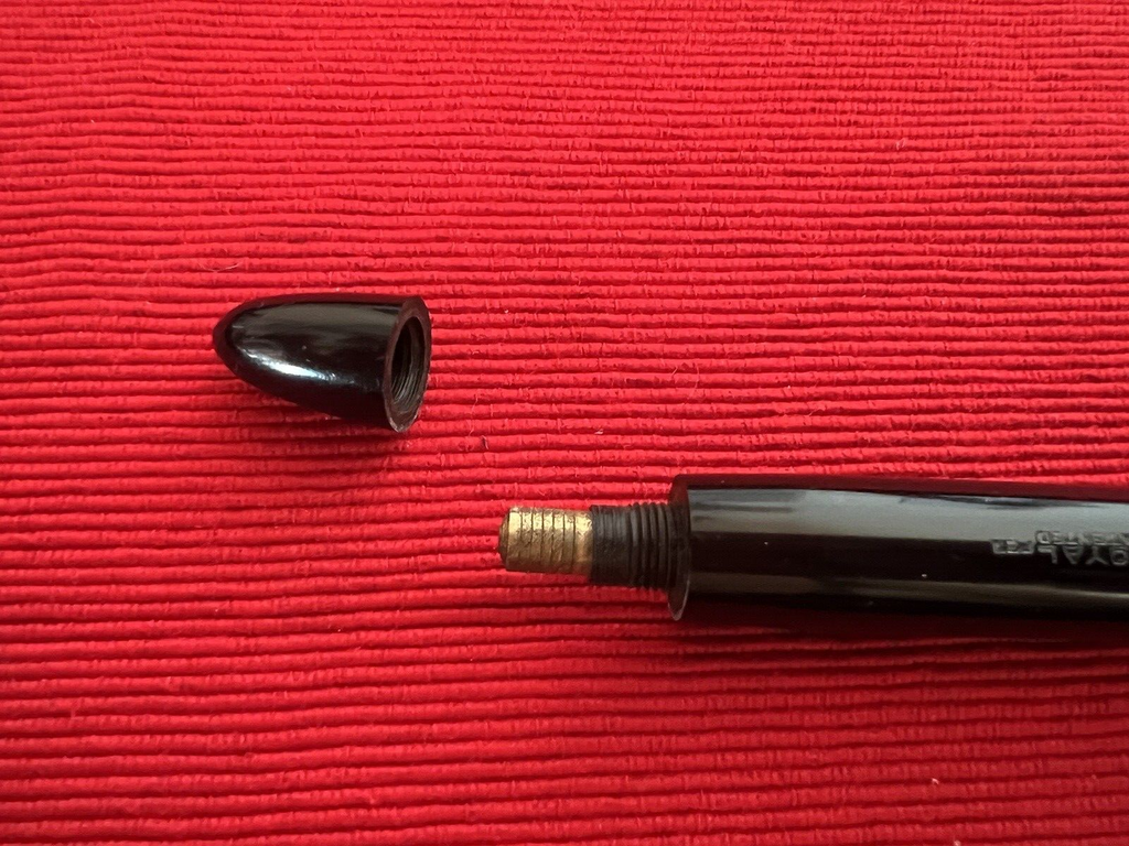 The Royal Pen Stylo-Plume Stylo à Plume Celluloid à Bouton Écrit Vintage
