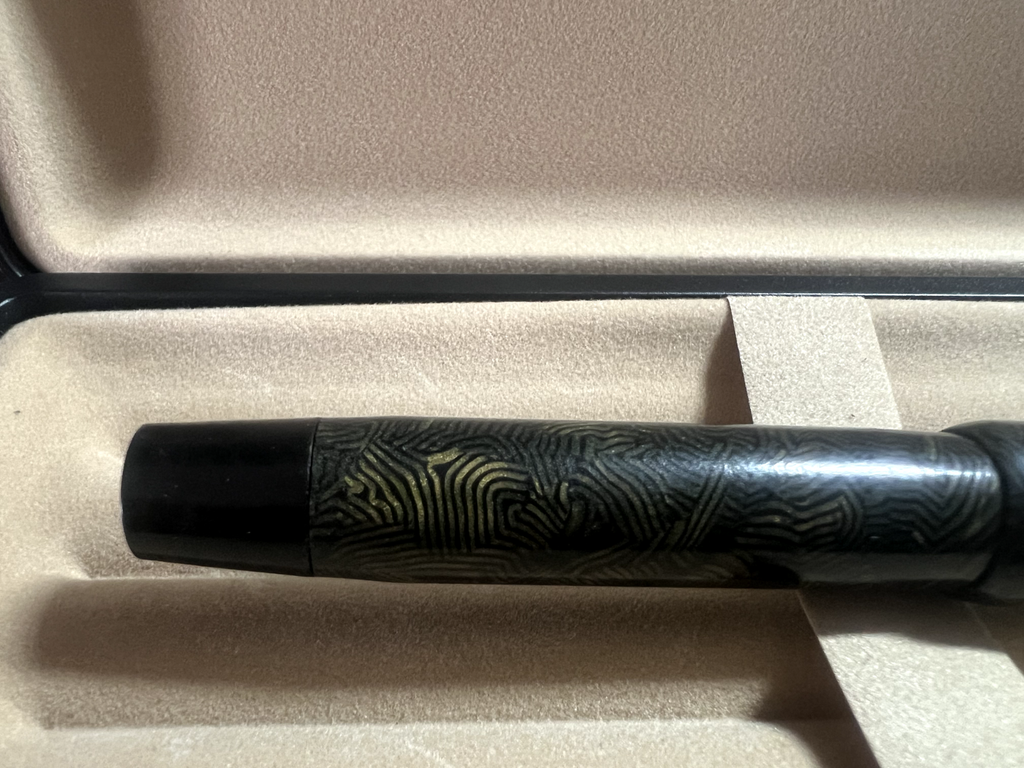 🔴 Penna stilografica celluloide a pulsante pennino MERCURIO scrive vintage