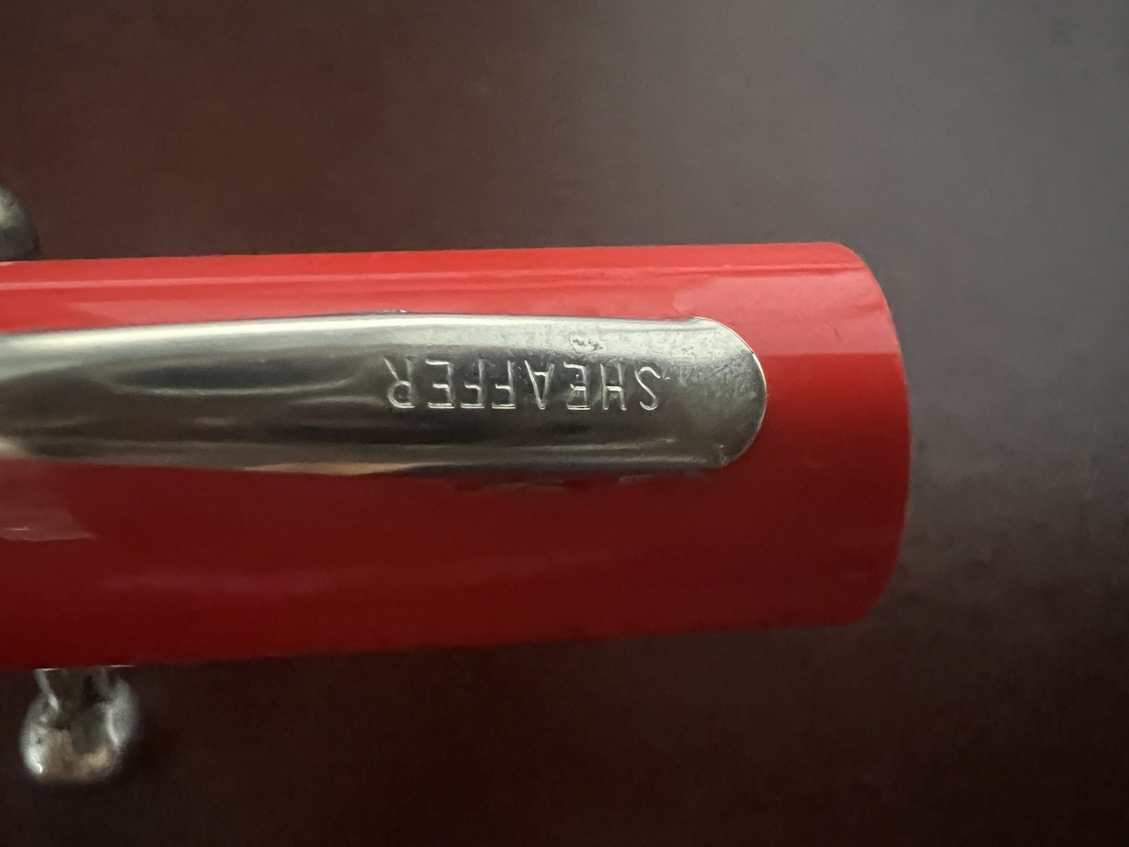 Sheaffer Pen Fountain Pen Orange Pen Italic (M) No Nonsense Vintage