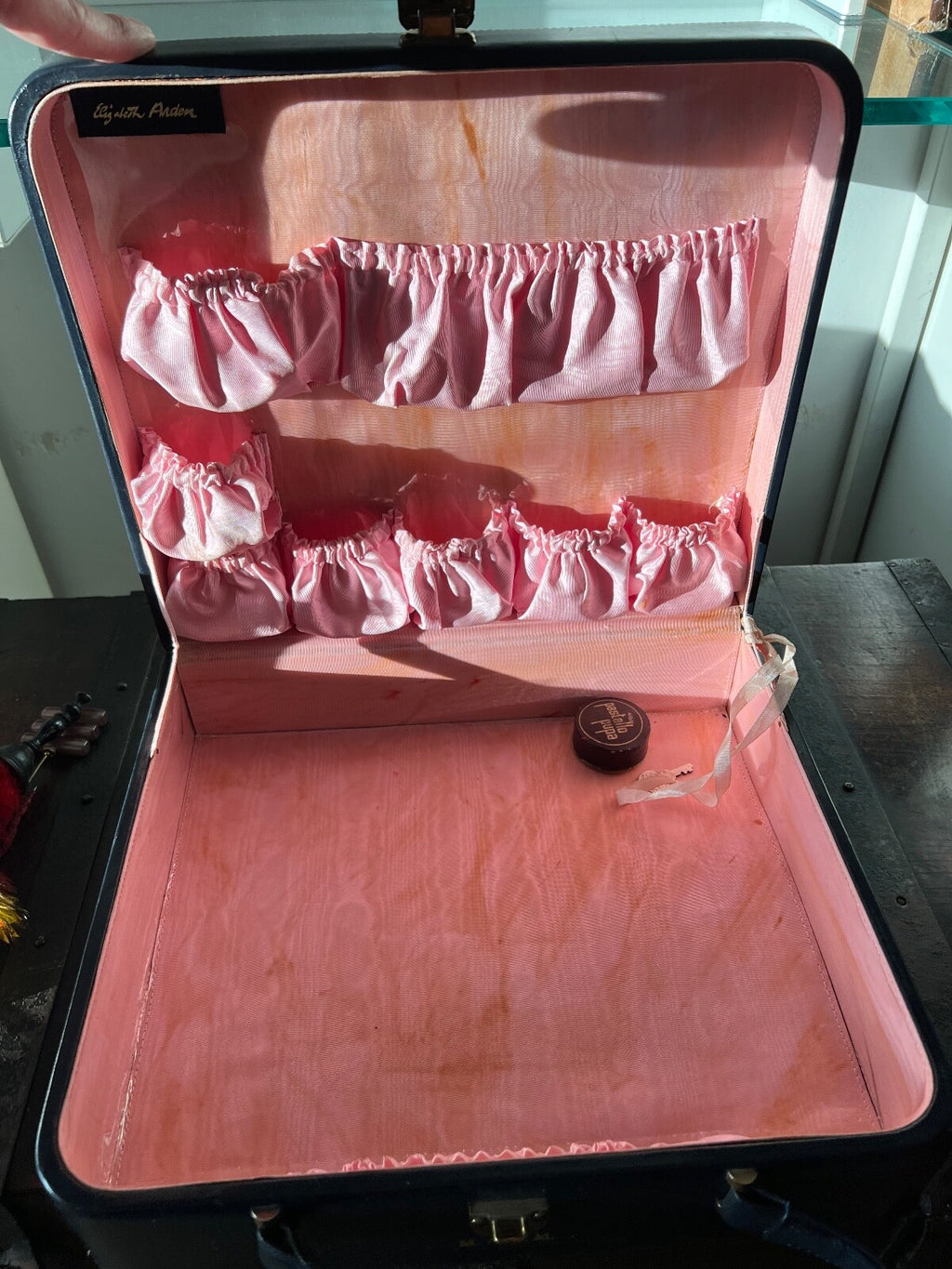 Sac Maquillage Elisabeth Arden Valise Beauté Voyage Professionnel Vintage 1950
