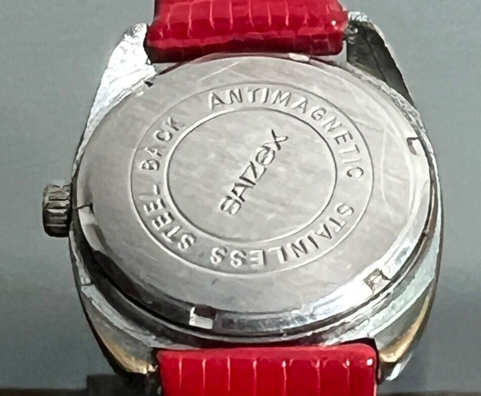 Saizex Montre Hommes Remontage Manuel Cadran Champagne Vintage Rare Vintage