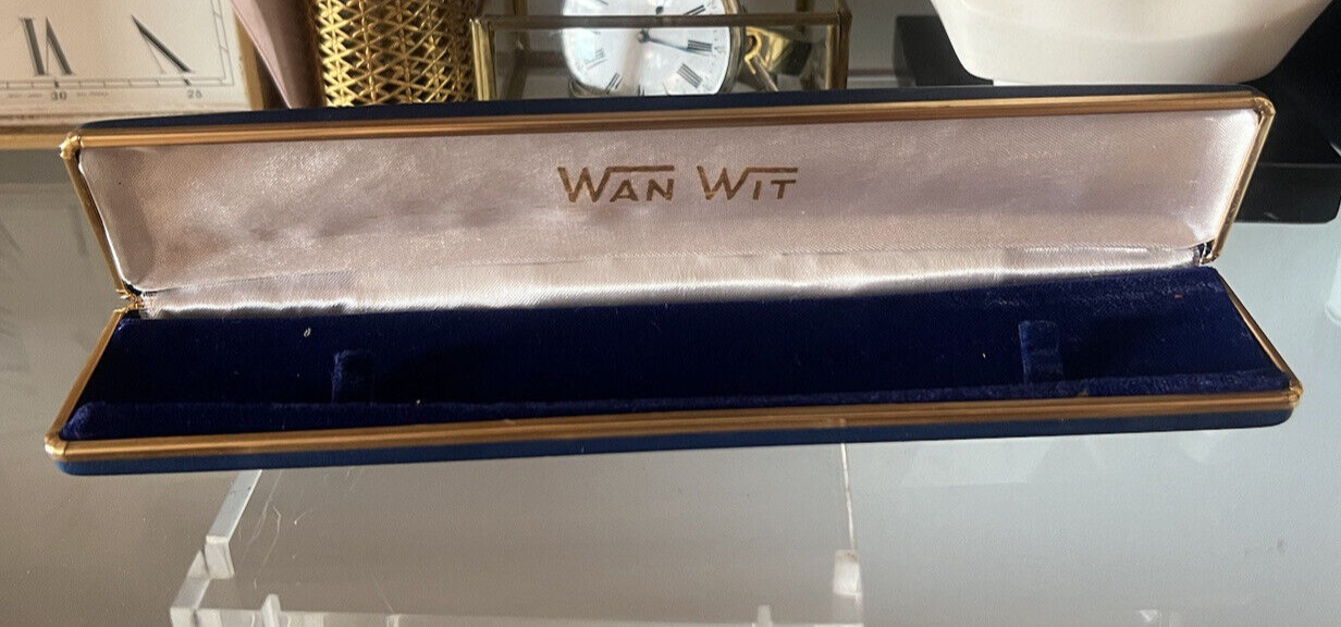 🔴 WAN WIT box scatola orologio polso vintage 1960 custodia ORIGINALE