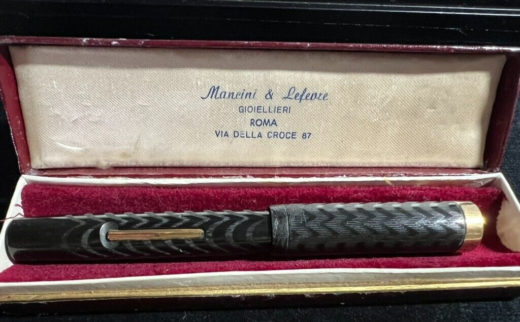 J Harris & Co Stylo-Plume Stylo à Plume à Levier Or 14 K Vintage 1940