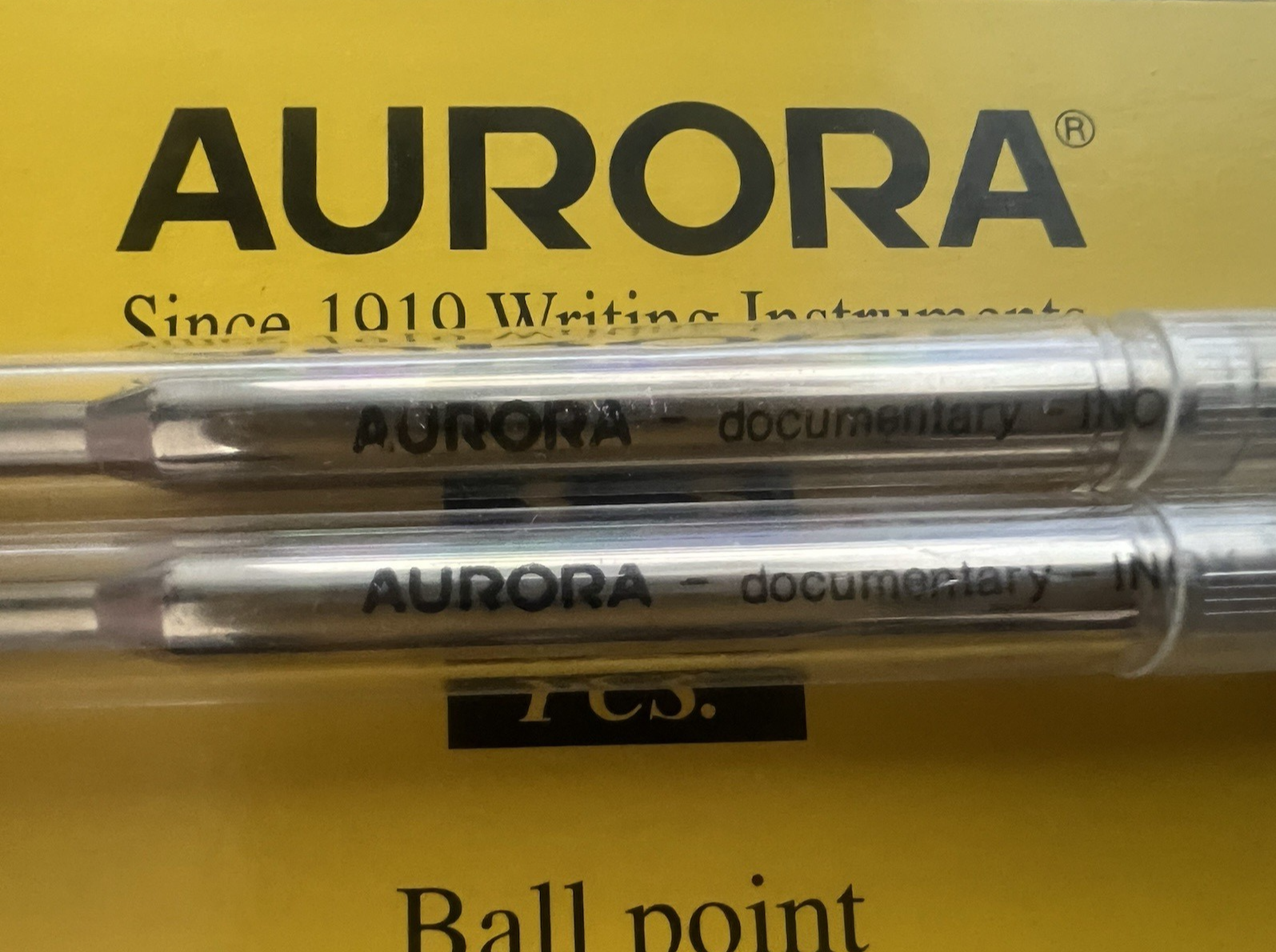 Aurora Recharge Stylo-Plume Encre Blue M Wagon Recharge 2 Pièces 