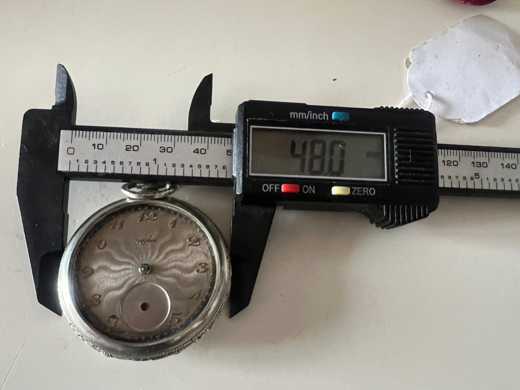 🔴 VEGLIA Herren-Taschenuhr mit Handaufzug, Überholung, Vintage-Teile 