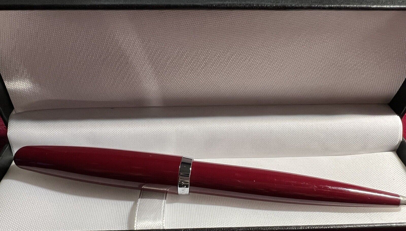 Aurora Pen Sphere Bordeaux Style With Finishes Chrome Marking Perfectly 