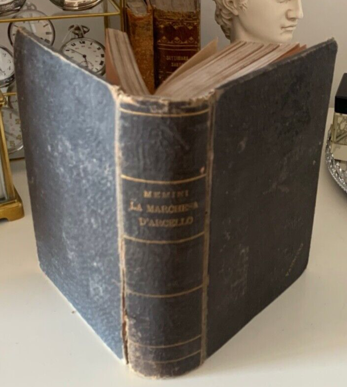 🔴 Book THE MARCHESA D'ARCELLO Memini Vannucci Milan ancient novel 1886 