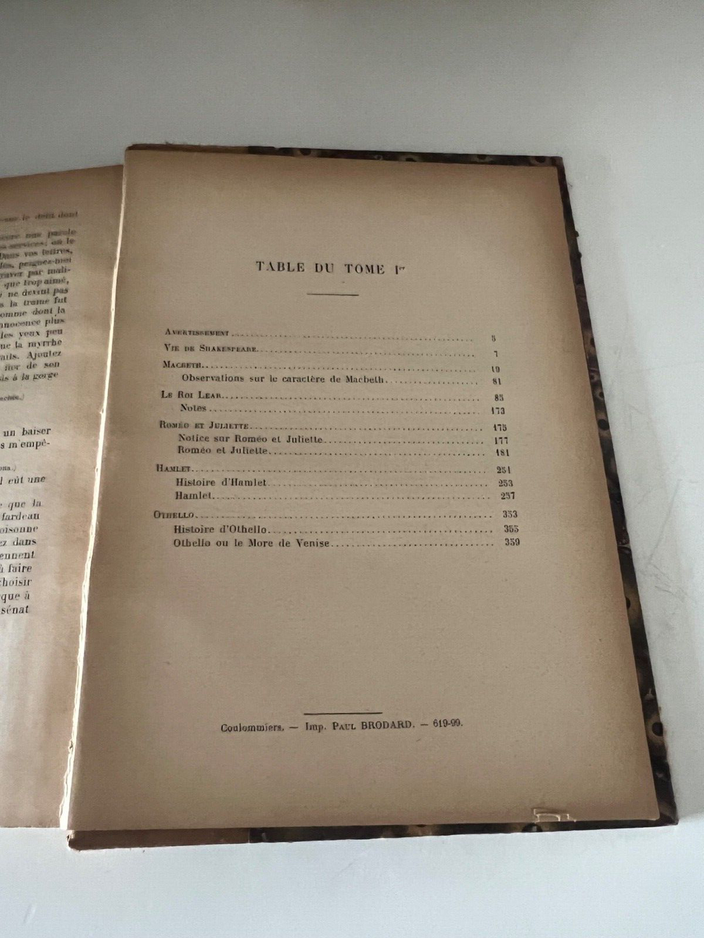 🔴 SHAKESPEARE French special edition book antique 1899 portrait engraving 