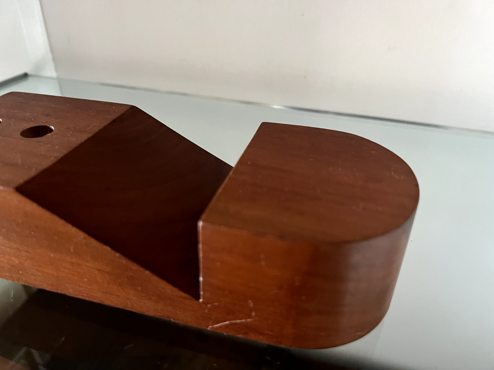 🔴 Base penna stilografica sfera stilofori scrivania portapenna LEGNO L 19
