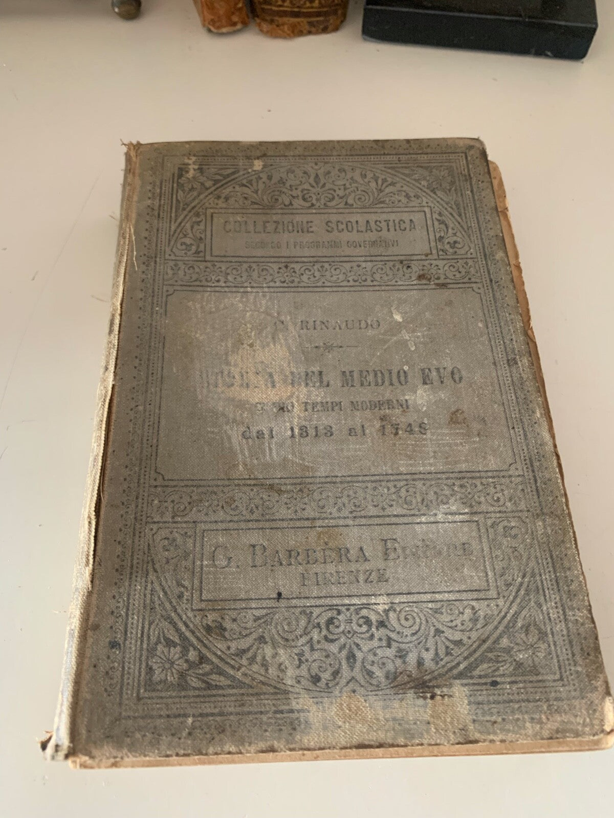 🔴 Book HISTORY COURSE by Costanzo Rinaudo old 1897 