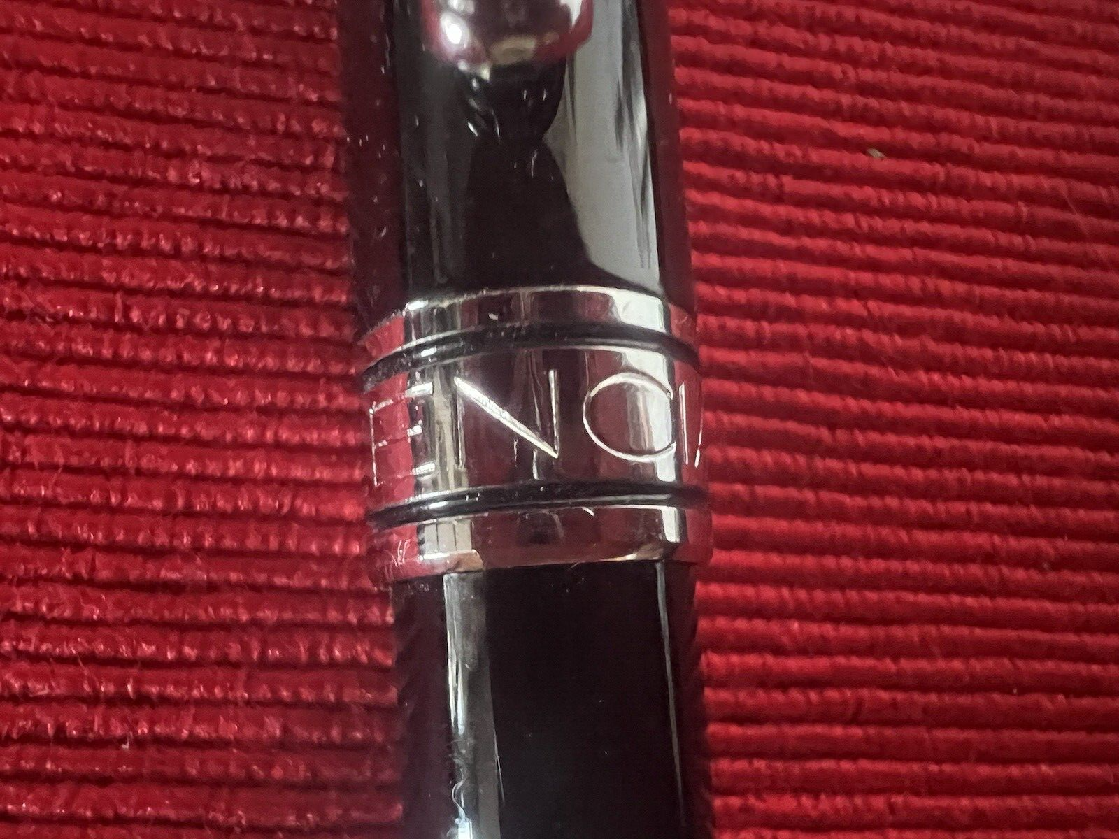 🔴 BALENCIAGA penna sfera lacca nera profili cromati scrive con scatola