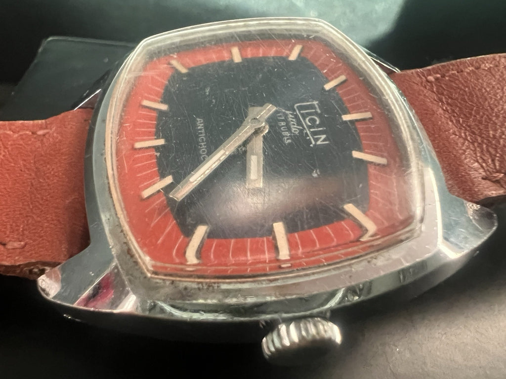 🔴 TICIN orologio uomo JUDO CARICA MANUALE funzionante vintage del 1950