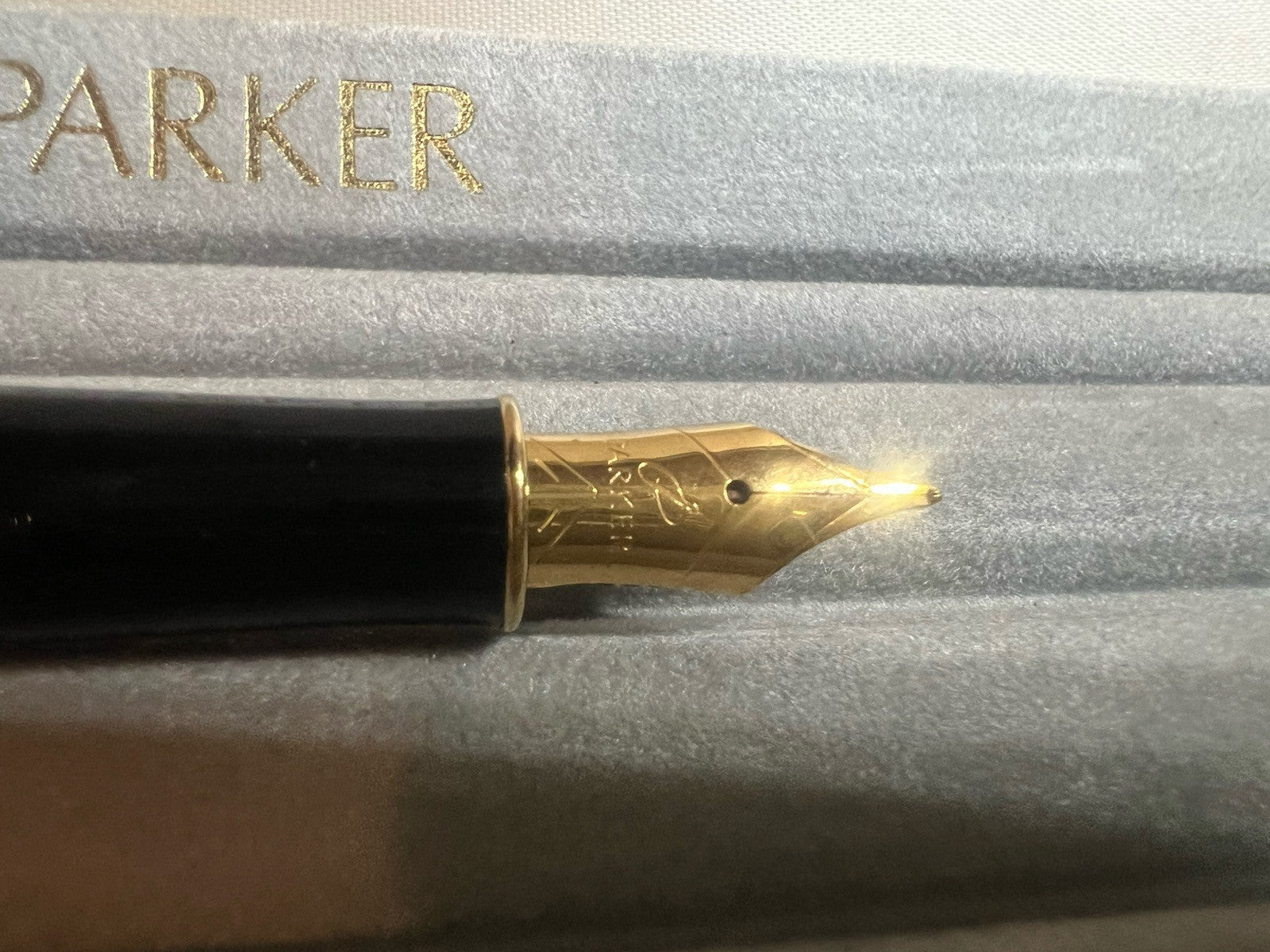 🔴 PARKER penna stilografica Sonnet P III Francia lacca e laminata oro pennino F