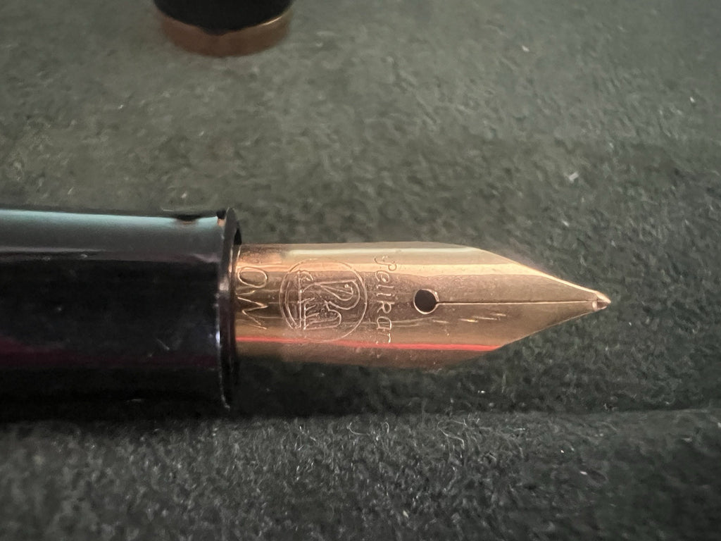 🔴 PELIKAN penna stilografica nera M250 pistone trasparente pennino OM garanzia