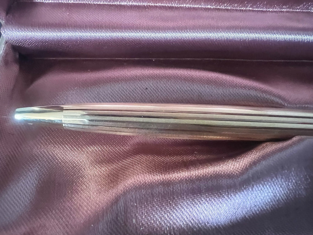 Aurora 98 Stylo-Plume Sphère Plaqué Or 22 KT Garantie Écrit Utilisé Vintage A