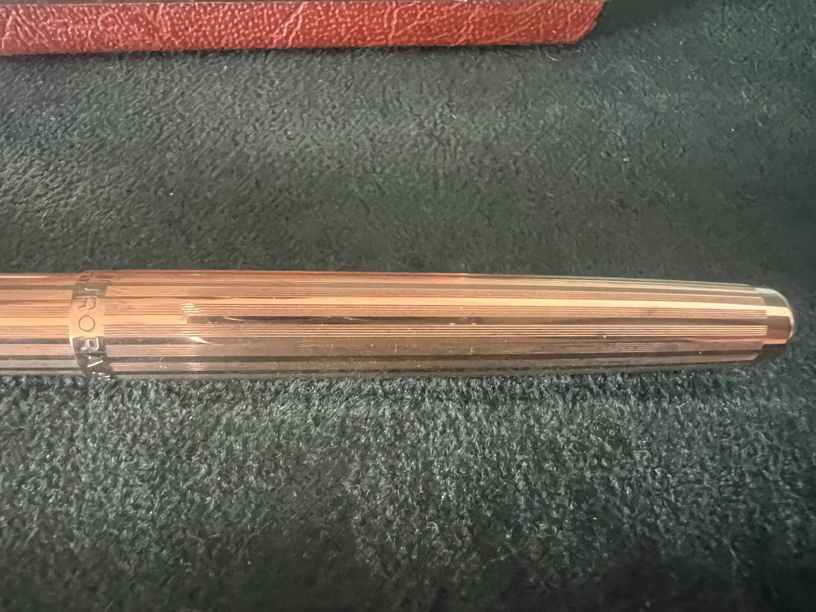 🔴 AURORA 98 penna sfera placcata oro 22 KT mai usata garanzia SCRIVE vintage