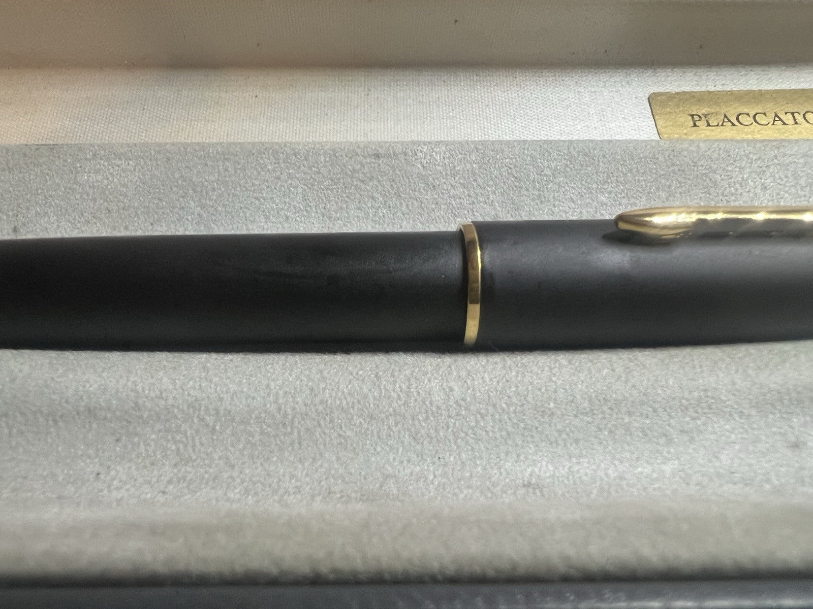 🔴 PARKER penna stilografica Sonnet P Francia nera e placcata oro pennino M