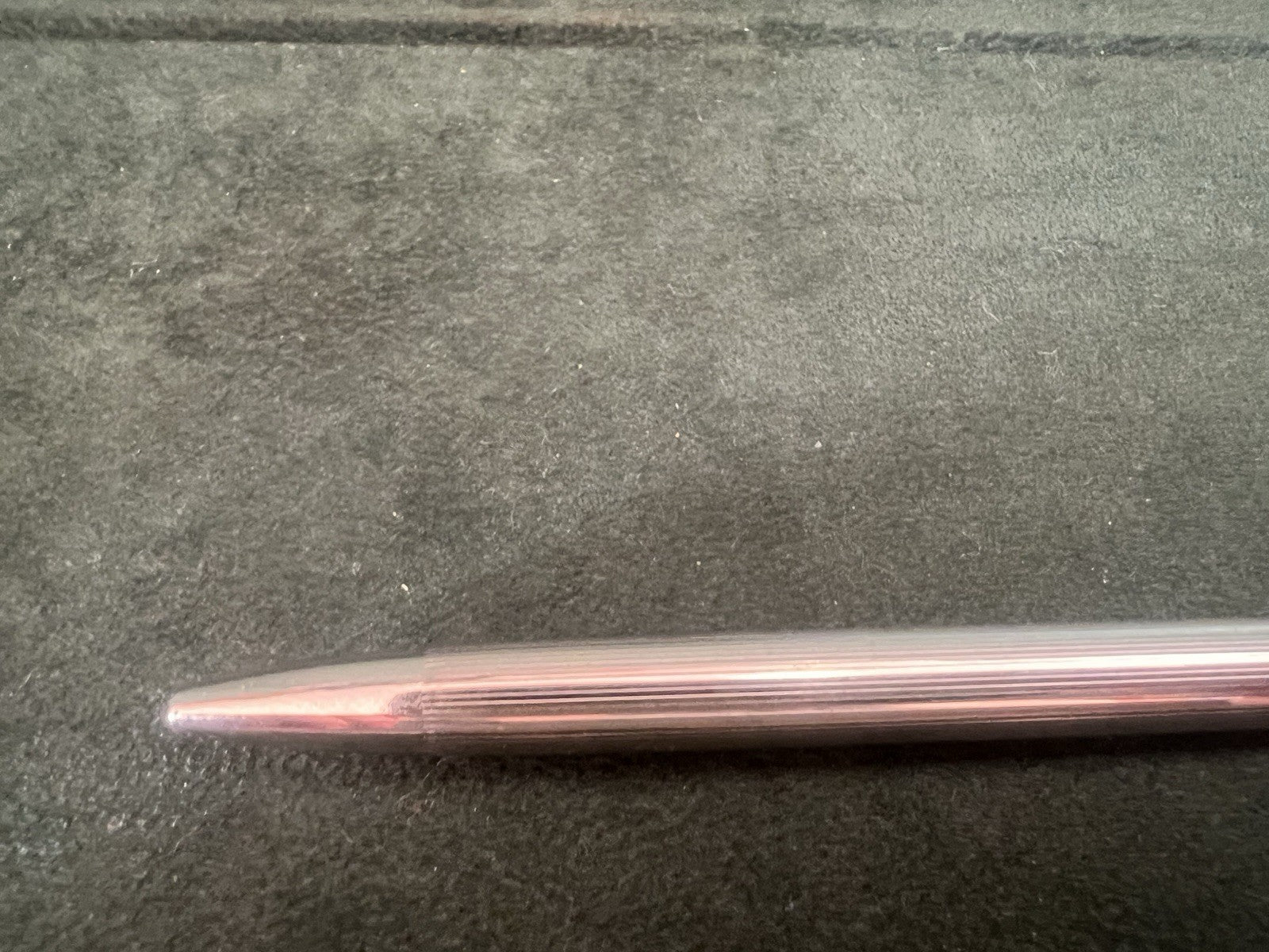 🔴 DELTA penna sfera cromata con profili dorati scrive con astuccio vintage