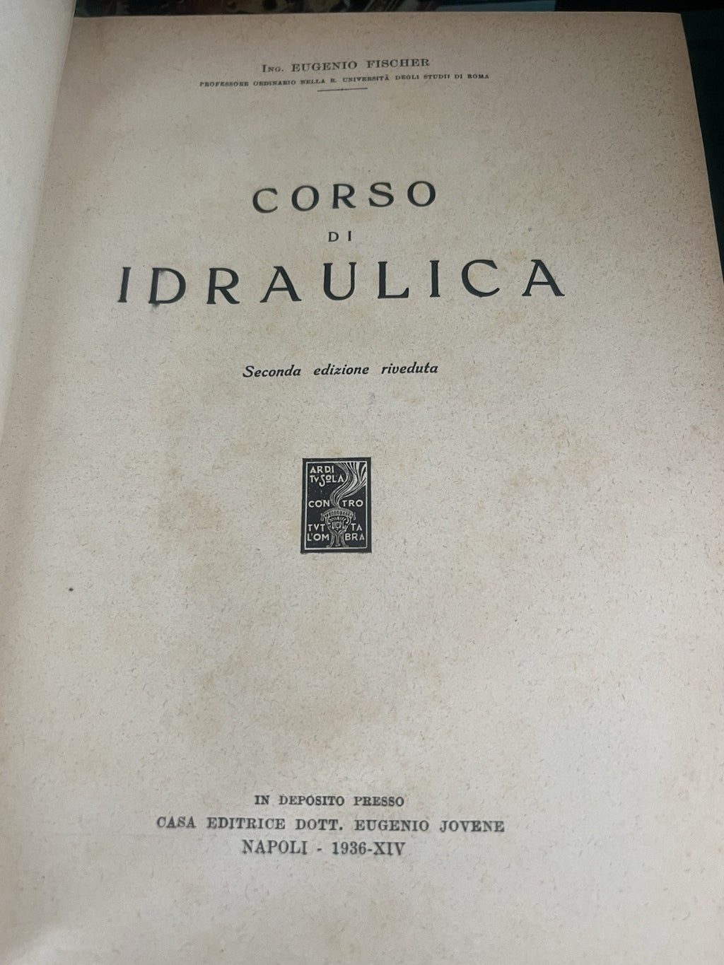 Livre Cours De Hydraulique Fisher Couverture Rigide Rouge Arts Mestieri 1936
