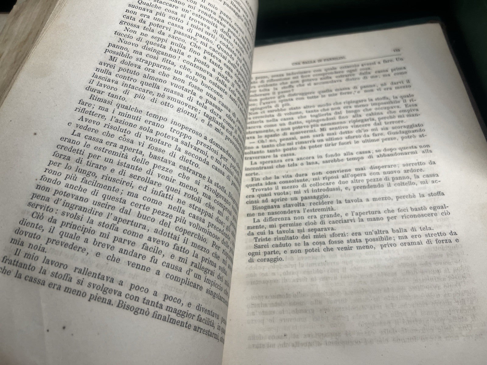 🔴 Libro IN MARE Mayne Reid in lingua italiana incisioni grande antico 1877