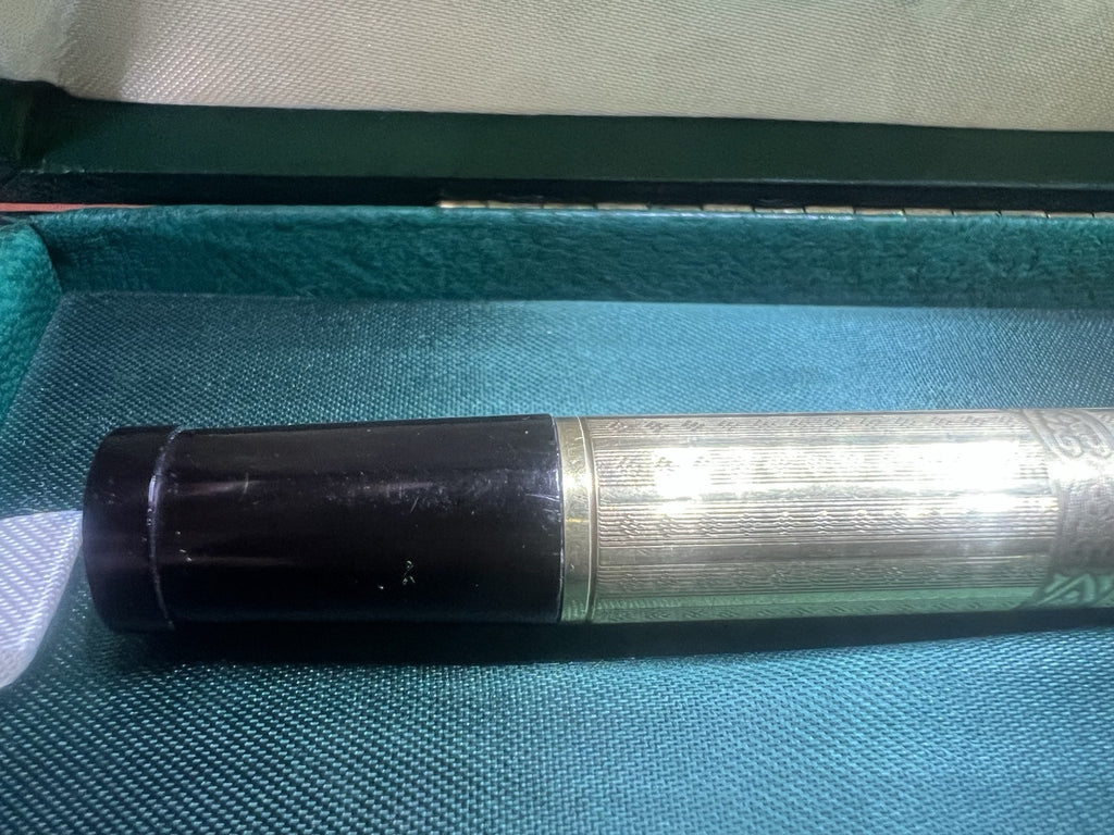 🔴 AURORA penna stilografica retrattile RA3 clip BASSORILIEVO funziona vintage