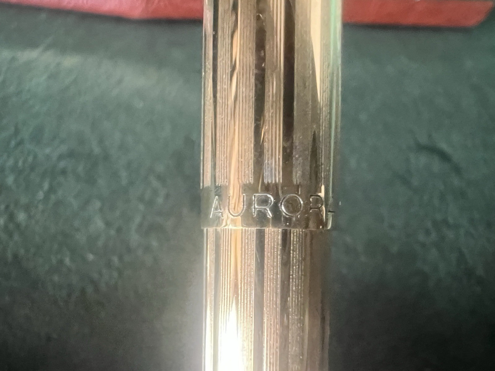 🔴 AURORA 98 penna sfera placcata oro 22 KT mai usata garanzia SCRIVE vintage