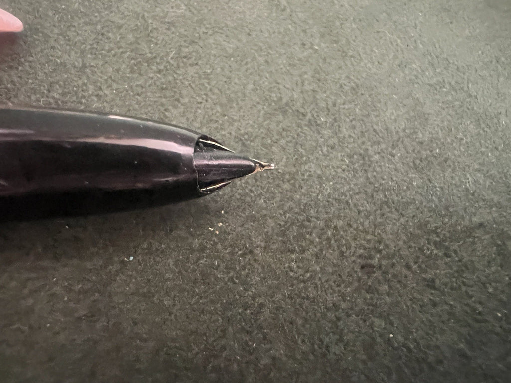 Ronson Stylo-Plume Stylo à Plume Sac À Pression Sphère Capuchons Or Vintage 50